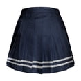 thumbnail image 3 of Jovati Jupe Trapèze Plissée Taille Haute pour Femme, Unie, P, 3 of 9