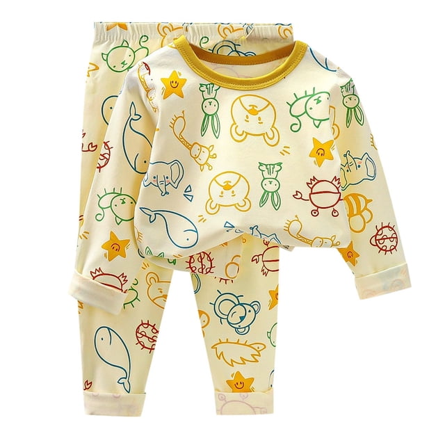 WEAIXIMIUNG Christmas Solid Color Children's Hoodie Set With Thick Fall And Winter Homewear Pajamas 140-150cm