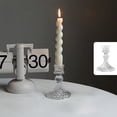 thumbnail image 4 of French Relief Glass Candlestick With Medieval High Tables Atmospheres Candlestick Home Dining Room Decoration, 4 of 6