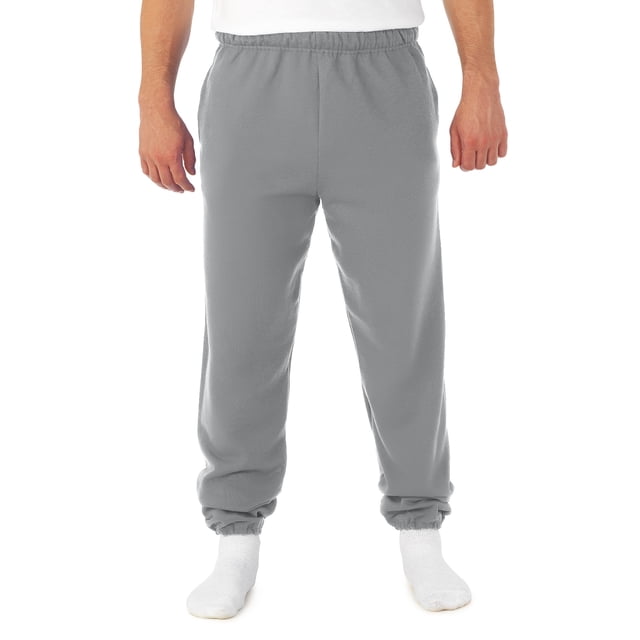 Jerzees Mens NuBlend Super Sweats Pocketed Sweatpants, S, Oxford