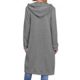 thumbnail image 3 of LOVZFMLL Vestes pour Femmes Décontractées à Manches Longues avec Poche à Fermeture Éclair, Sweat à Capuche, 3 of 5