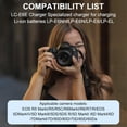 thumbnail image 2 of LC-E6 LP-E6N Battery Quick Charger for Canon EOS R R5 R6 5D Mark II IV 5DS 5DS R 6D 6Da 7D 7D Mark II 60D 70D 80D 90D Cameras, 2 of 7