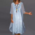 thumbnail image 1 of CHOK Ensemble Deux Pièces pour Femmes Robe Midi à Imprimé Floral avec Cardigan en Mousseline Sans Manches Grande Taille Robes d'Invitée de Mariage Robes de la Mère de la Mariée 2022, 1 of 6