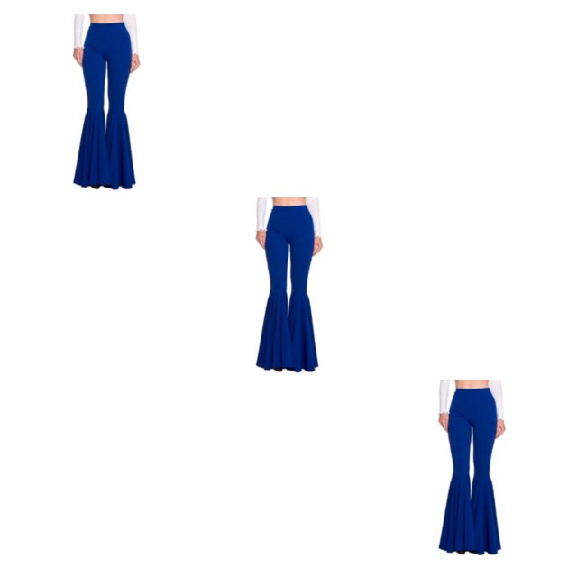 Transemion Stretchy Woman Pants Lightweight Multiple Sizes Available Comfortable Trousers navy blue L 3Set