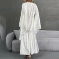thumbnail image 1 of Taylonsss Robe Grande Taille pour Femmes en Velours avec Dentelle Manches Longues Décontractée pour la Maison, 1 of 4