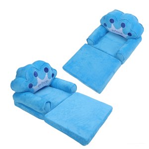 Canapé pour tout-petits, Filles Princesse Canapé pliable Baby Chair Crown Pattern Kids Couch Confortable Canapé Lit pour la lecture, jouer ou dormir