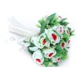 thumbnail image 2 of Fake Artificial Bridal Bouquet Flower DIY Wedding Party HandMade Decorations for Wedding(White ), 2 of 14