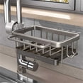 thumbnail image 2 of TopLLC Kitchen Accessories, Kitchen Essentials, Kitchen Tools Faucet Storage Rack Cloth Storage No Punching Can Hollowed Out Sink Storage Rack Storage rack, 2 of 2