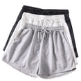 thumbnail image 1 of Diufon Womens 3PCS Jogger Shorts Elastic Waist Drawstring Yoga Shorts Solid Color Shorts with Pockets, 1 of 7