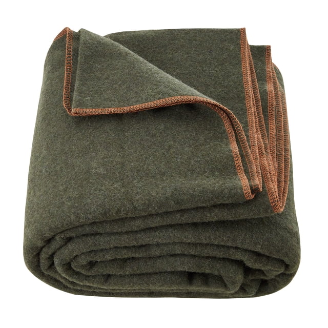 KFFKFF Wool camping Blanket, Large Warm Stadium Blanket, Waterproof and Windproof, Flame Retardant, Ideal for Outdoor Use and Picnics