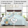 thumbnail image 4 of Mainstays All in One Lightweight Quilt Set and Sheet Set -7 Piece, Full, Patchwork, 4 of 14