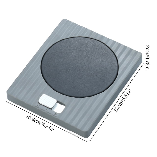 Meitianfacai Constant Temperature Cup Pad Heating Automatic Heat Preservation Cup, Gray