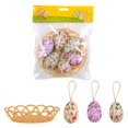thumbnail image 4 of Easter Eggs Hangings Woven Baskets Easter Eggs Easter Decorations Scene Layout, 4 of 12