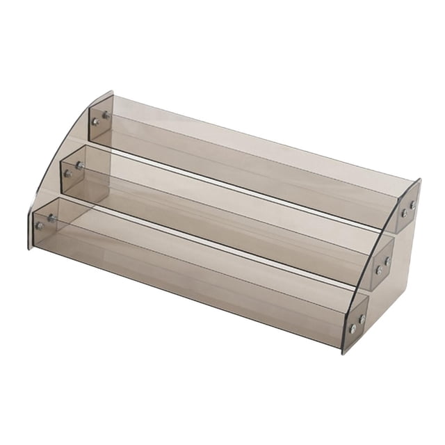 lionlar Clear Display Stand Decorative Acrylic Riser for Nail Polish Makeup Bathroom 3 Tier