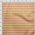 thumbnail image 3 of oneOone Coton Popeline Tissu Imprimé Chevron Ikat 1 Yard 56 Inch Wide, 3 of 4