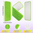 thumbnail image 4 of CUITING 3 Pcs Replacement Microfiber Pad for Universal Commercial 16.5 Inch Mop Head Flat Mop Head Wet & Dry Commercial Cleaning Refills Reusable Mop Refills Fit for Most Microfiber Flat, 4 of 6