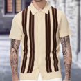 thumbnail image 1 of Mefallenssiah Hauts pour Hommes, Liquidation Chemise d'Été Courte Tricotée Ample Décontractée Extérieure, 1 of 1