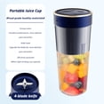 thumbnail image 4 of TIMIFIS Fruit Juicer Portable Blenders ,Personal Blend-Er for Shakes And, Fruit Juicer Usb Rechargeable with 6 Blades, Handheld Blenders for Sports Travel and Outdoors Kitchen Gadgets, 4 of 8