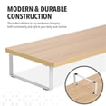 thumbnail image 4 of MotionGrey Monitor Stand Riser, 39.4 Inch Ergonomic Desk & tabletop Desktop Stand for Laptop, Desktop Shelf, Computer, MacBook, Notebook, PC - Light Brown, 4 of 7