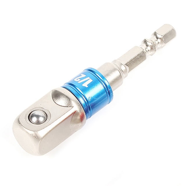 Bgsha 1pc Drill Socket Adapter Impact Driver with Hex Shank Extension Bar 1/4 3/8 1/2