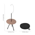 thumbnail image 3 of Jubipavy Table Ronde Pliante d'Extérieur en Aluminium Portable à Hauteur Réglable Table Basse de Camping, 3 of 7