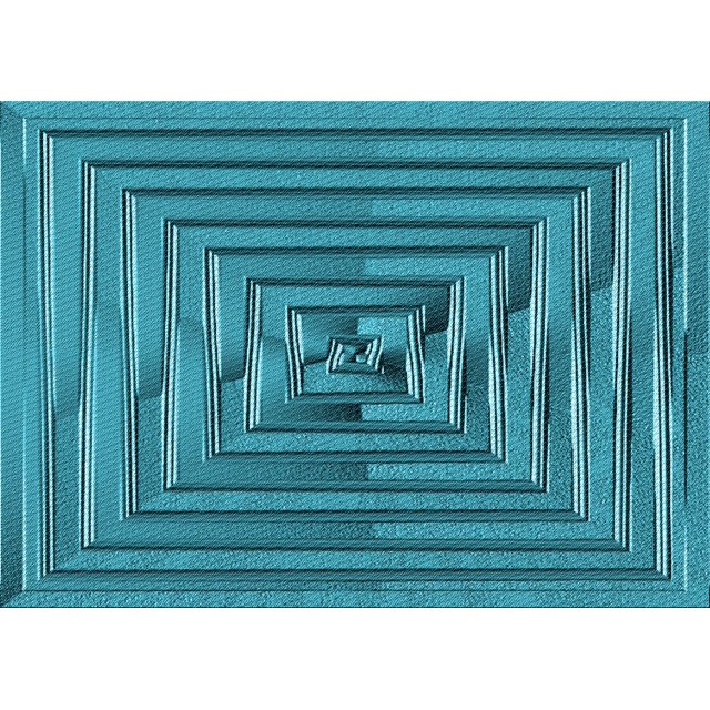 Ahgly Company Machine Washable Indoor Rectangle Transitional Teal Green Area Rugs, 2' x 5'