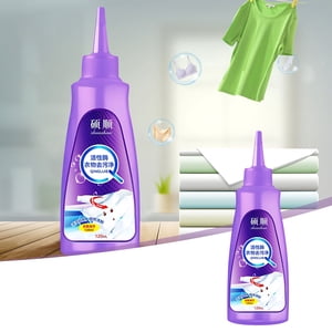 Aursykel Active Enzyme Laundry Stain Remover Efficient Detergent for All Fabrics Multi-Purpose Cleaner for Clothes Odor Safe for Sensitive Skin 4.1 fl oz Eco Friendly
