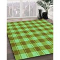 thumbnail image 3 of Ahgly Tapis Rectangulaire Lavable en Machine Intérieur Transitionnel Vert Émeraude, 4 Pieds x 6 Pieds, 3 of 7
