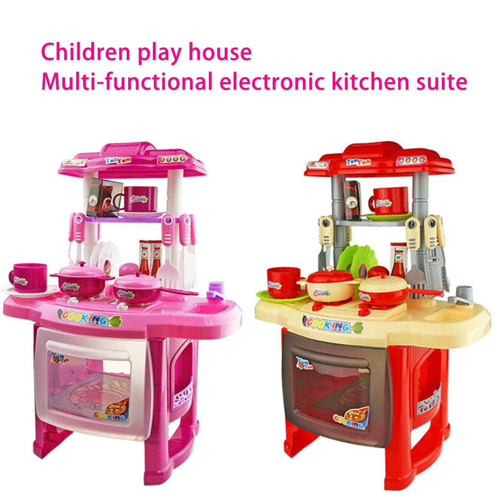 Kid Cooker Play Set Simulation Children Kitchen Play fun children's amusement Set Kids Kitchen Plaything Kids Kitchen Play Set Children Kitchen Bauble