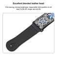 thumbnail image 3 of Thickened Embroidered Leather Guitar Strap, Adjustable Length Belt, Unique Style, Wear esistant, Suitable for Acoustic and Electric Guitar, 3 of 7
