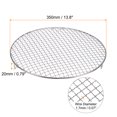 thumbnail image 2 of Unique Bargains Grille de Cuisson Ronde, Grille de Barbecue en Fil Croisé en Acier Inoxydable de 13,8 Pouces avec Pieds, 2 of 5