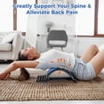 thumbnail image 3 of Back Stretcher for Lower Back Pain Relief, Back Support Stretcher with 4-Level Height Back Cracking Device, Back Stretcher for Massage Spine Decompression, 3 of 7