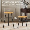 thumbnail image 3 of Support pour Plantes Intérieur Milieu du Siècle Support pour Plantes en Bois Table pour Plantes pour Pots de Fleurs Support pour Plantes Haut en Métal Robuste Déco Maison Moderne Petite Table d'Appoint Ronde (.”x”), 3 of 9