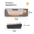 thumbnail image 4 of Xingzhi Clavier Bluetooth Portable pour Bureaux Propres et Ordonnés Type Résistant à l'Usure 5, 4 of 6
