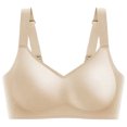 thumbnail image 1 of FhsagQ Bra Bras for Women Plus Size Blue with Matching Robe Ladies' Casual Fashionable Thin Design with Large Chest Small Sagging Features Reduction without Marks or Steel Rings Sports Bra Beige XXXL, 1 of 2