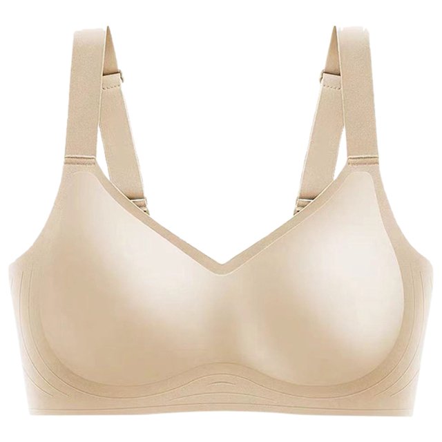 FhsagQ Bra Bras for Women Plus Size Blue with Matching Robe Ladies' Casual Fashionable Thin Design with Large Chest Small Sagging Features Reduction without Marks or Steel Rings Sports Bra Beige XXXL