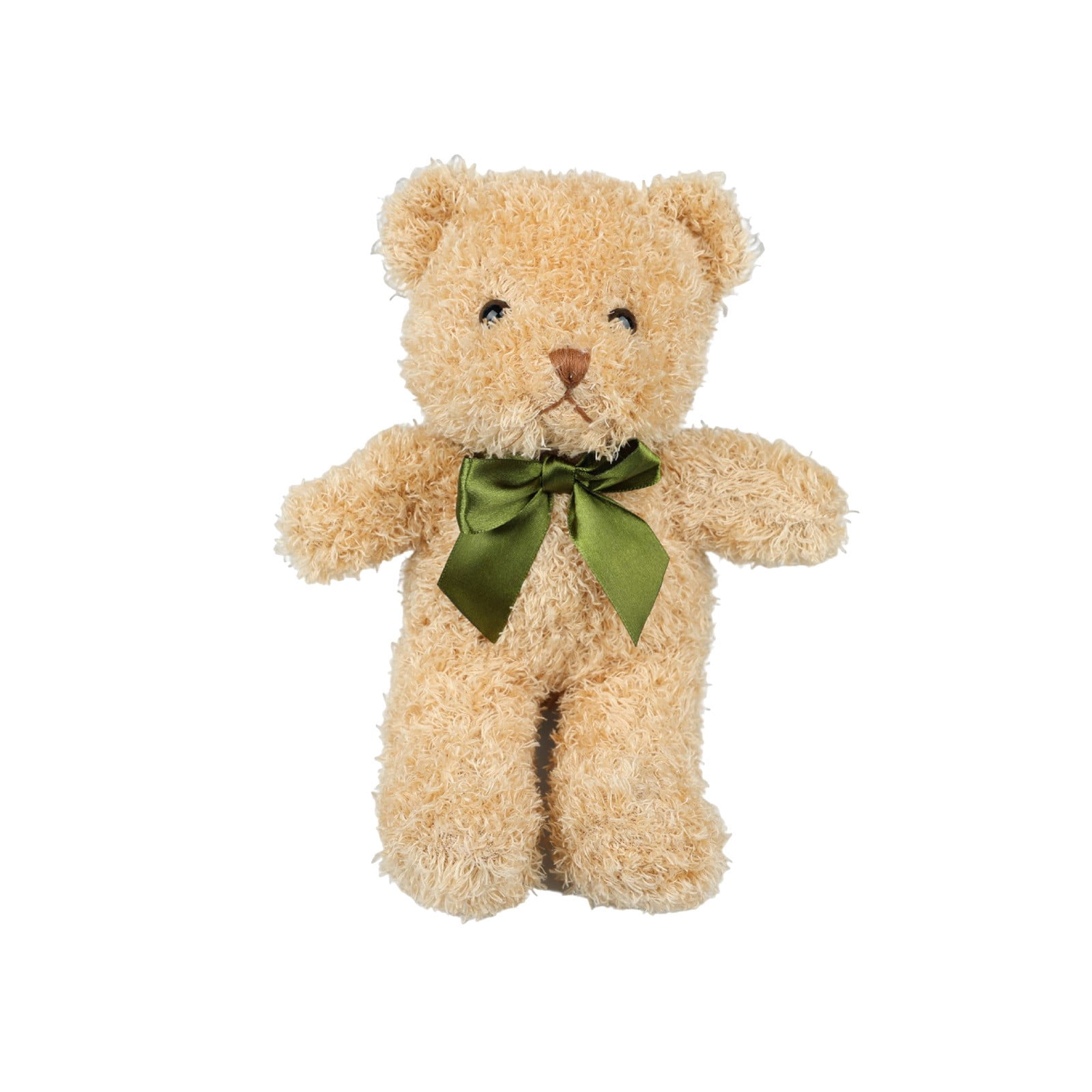 25Cm Brown Classic Teddy Bear Plush Toy For Boys And Girls Holiday Birthday Gift Soothing Childrens Doll