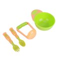 thumbnail image 2 of LYUMO 4pcs Baby Food Masher Mash Serve Freshfood Bowl Infant Feeding Suction Bowl Spoons Set, Baby Feeding Bowl Spoons, Baby Mash Bowl, 2 of 8