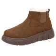 thumbnail image 1 of WLOELOEW Fleece Lined Boots For Winter Outdoor Thick Warm Flock Material Us Size 8.5 Foot Length 10.04 Inch, 1 of 9