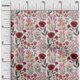 thumbnail image 2 of oneOone Polyester Spandex Red Fabric Floral Retro Fabric For Sewing Printed Craft Fabric By The Yard 56 Inch Wide, 2 of 5