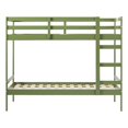 thumbnail image 1 of Walker Edison Lit Superposé Simple en Bois Massif - Vert Olive, 1 of 15