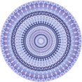 thumbnail image 1 of Ahgly Tapis Rond Lavable en Machine Intérieur Transitionnel Bleu Ardoise Moyen, 3 Pieds Rond, 1 of 7