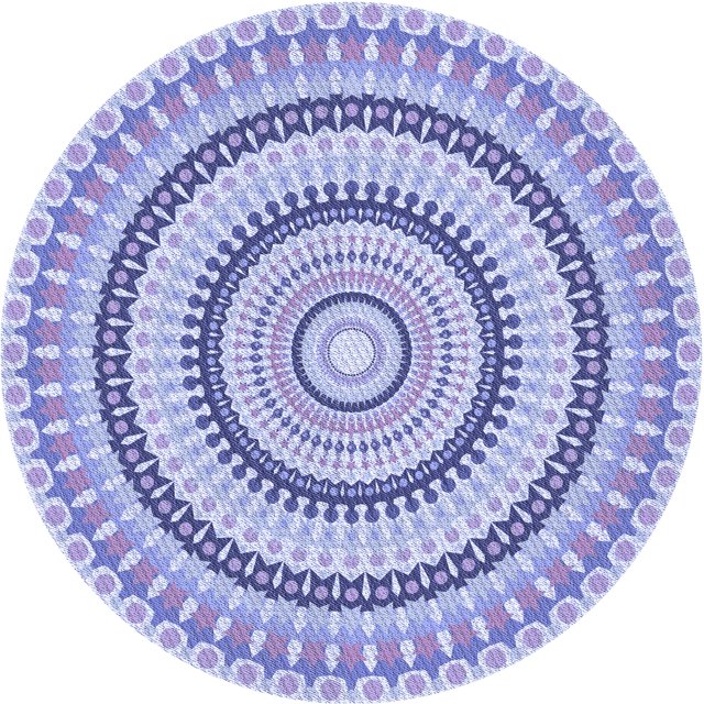 Ahgly Tapis Rond Lavable en Machine Intérieur Transitionnel Bleu Ardoise Moyen, 3 Pieds Rond