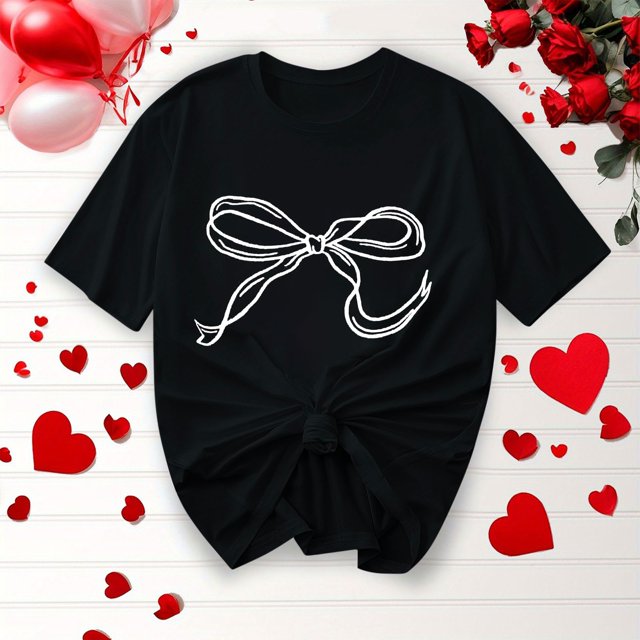 Offre à Durée Limitée Iumwxz T-Shirts Basiques Décontractés Plissés et Amples pour Femmes Blouses pour Femmes T-Shirts Graphiques à Nœud Col Rond Manches Courtes Hauts Blouse pour Dames Doux et Confortables pour Faire des Courses
