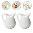 thumbnail image 2 of 2pcs Miniature Porcelain Sauce Jug Mini White Milk Jug Mini Kitchen Accessories, 2 of 8