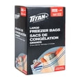 thumbnail image 1 of TITAN Double Seal Large Freezer Bags, 160 Bags 4 x 40, 1 of 5