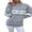 Grey, variant on Gupgi Snowflake Sweater for Women Christmas Tops Long Sleeve Mock Neck Pullover Holiday Knitwear