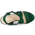 thumbnail image 4 of BLISSFUL STEP Sandales Compensées à Plateforme Espadrilles à Bride Arrière pour Femmes, 4 of 6