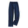thumbnail image 1 of Womens Fashion Casual Elastic Drawstring Waist Print Pocket Long Pants, 1 of 1