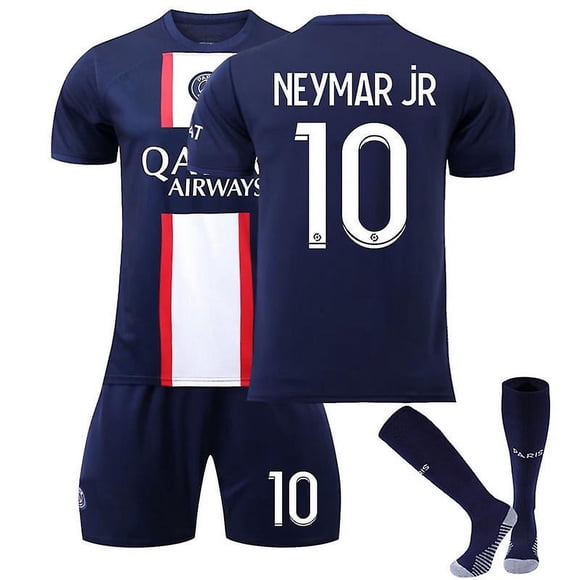 Paris Saint Germain 2022/23 Match Home Jersey Psg Neymar Jr No.10 Soccer Jersey 3-pieces Kits For Kids Adults